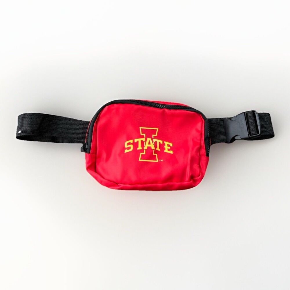 Iowa State Red Fanny Pack Belt Bag Adjustable College 5x8